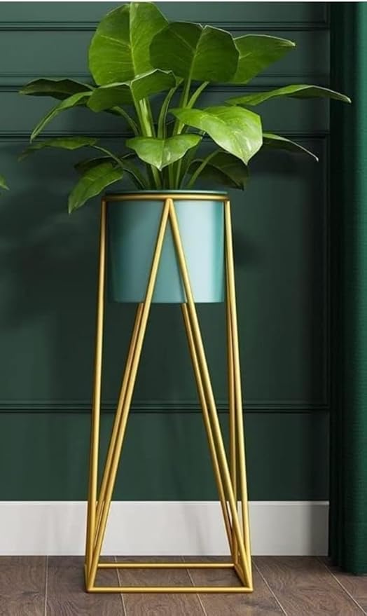 Planer Pot with Stand | Metal Flower Stands Planter for Indoor,Out Door, Pack of 1