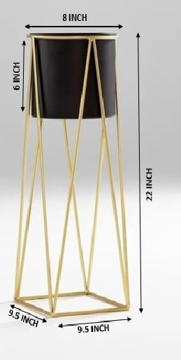 Planer Pot with Stand | Metal Flower Stands Planter for Indoor,Out Door, Pack of 1