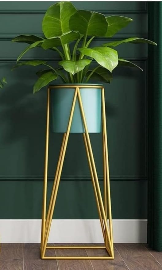 Planer Pot with Stand | Metal Flower Stands Planter for Indoor,Out Door, Pack of 1
