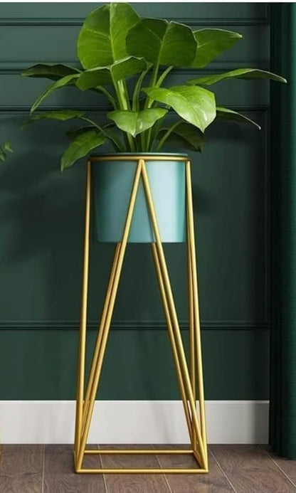 Planer Pot with Stand | Metal Flower Stands Planter for Indoor,Out Door, Pack of 1