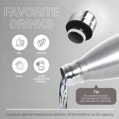 Thermosteel 24 Hours Hot and Cold Water Bottle, 1 Litre
