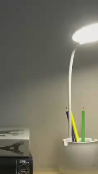3 Colour Mode LED Study/Table/Desk Lamp with Pen Holder, 6 Month Warranty(Plastic, White, Pack of 1)